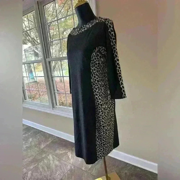 Boutique Animal Print Knot Dress Size 10 - Picture 4 of 5